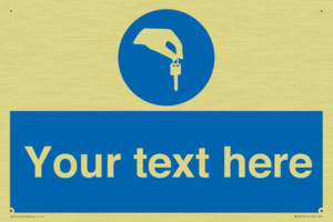 Custom Mandatory Keys Sign